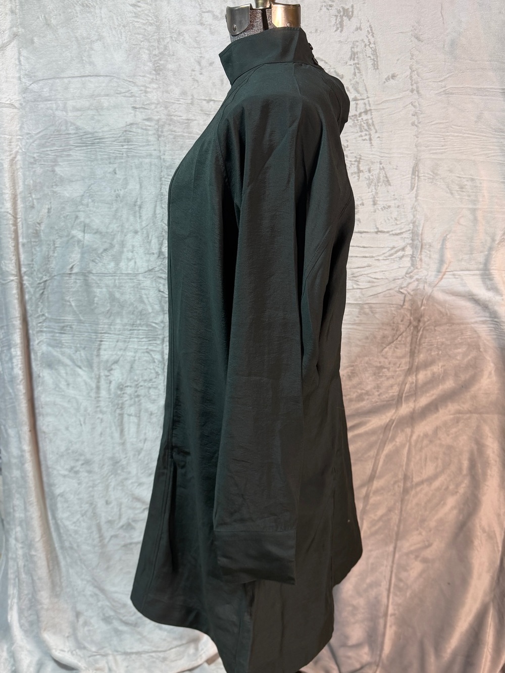 COS Mock Neck Tunic Dress Black Modal Blend NWOT Size US 14